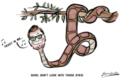 Gove as Kaa
