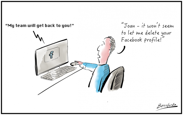 a cartoon about Facebook